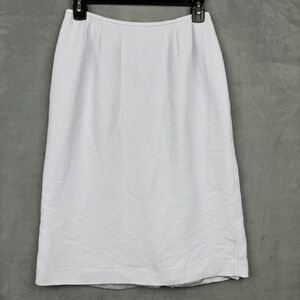 Albert Nipon Womens Size 4 Lavender Pencil Skirt Knee Length Zipper Closure